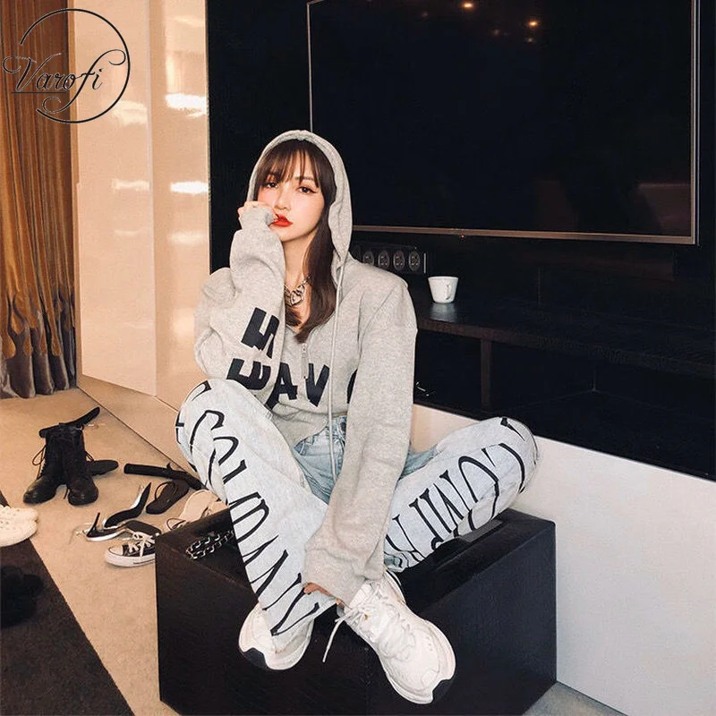 Женские джинсы Varofi с широкими штанинами женские свободные прямые брюки высокой