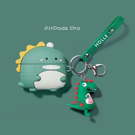 Мультяшный Чехол аниме серии Airpod с брелоком Ударопрочный силиконовый чехол