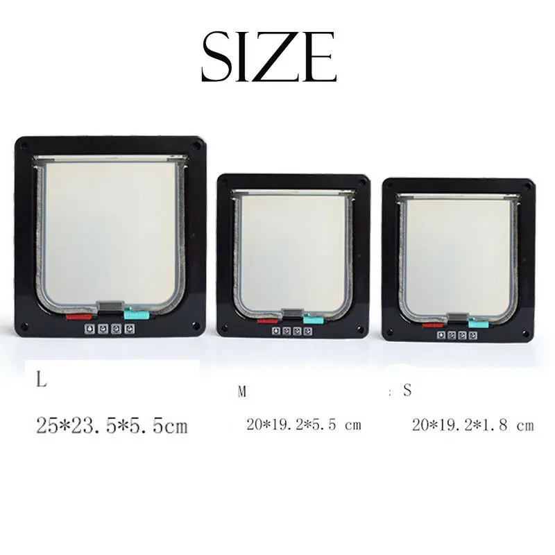 Товары для домашних животных 4 сторонняя блокировка дверцы кошек щенков собак