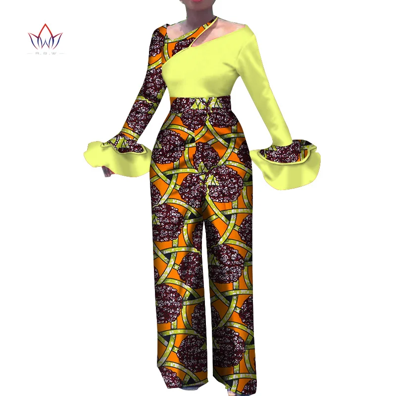 Новые женские африканские комбинезоны с бантиком комбинезон африканская одежда