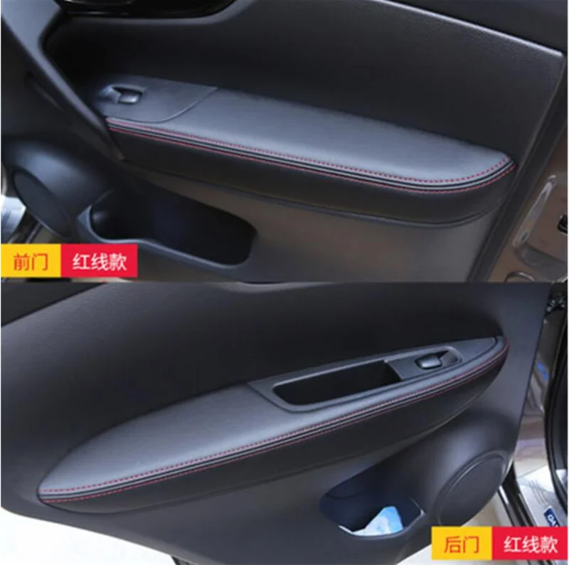 Для Nissan Qashqai J11 2016 2017 2018 2019 интерьера ПУ дверь подлокотник поверхности крышки