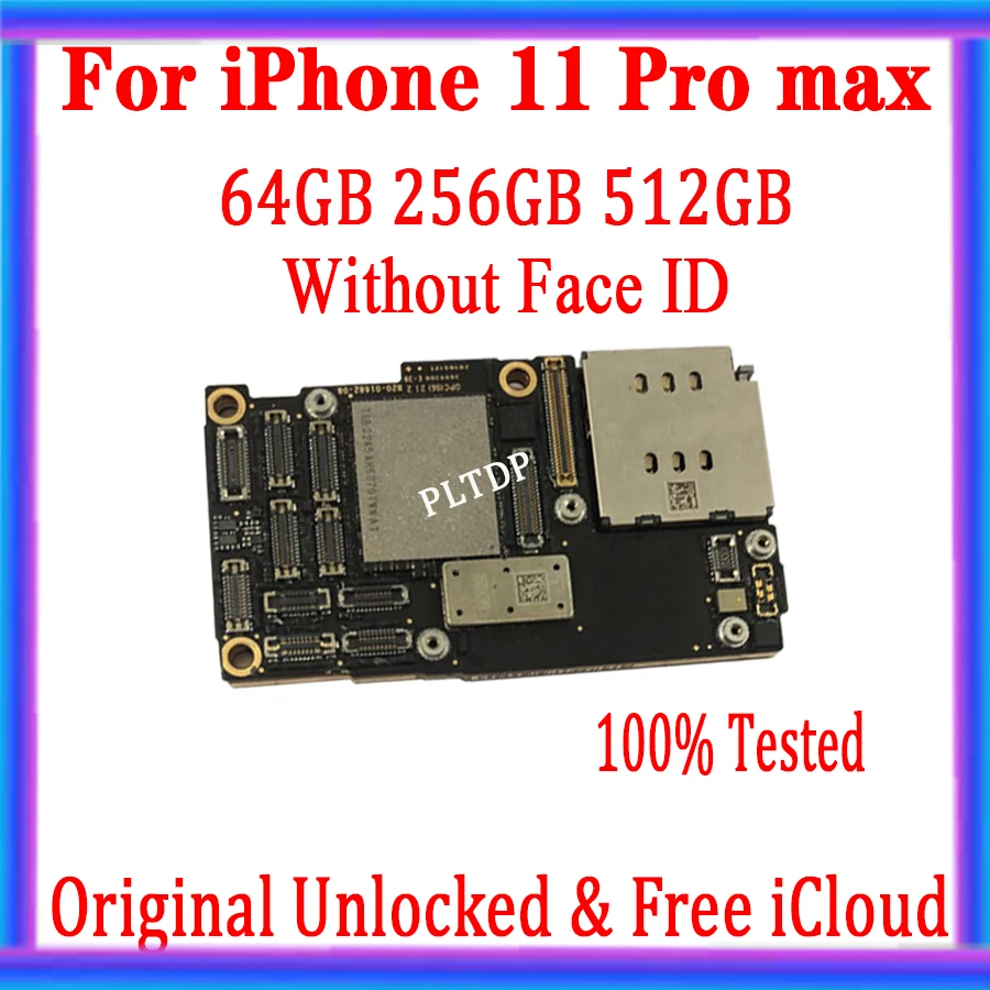 Материнская плата для iPhone 11 Pro Max оригинальная разблокированная материнская 64