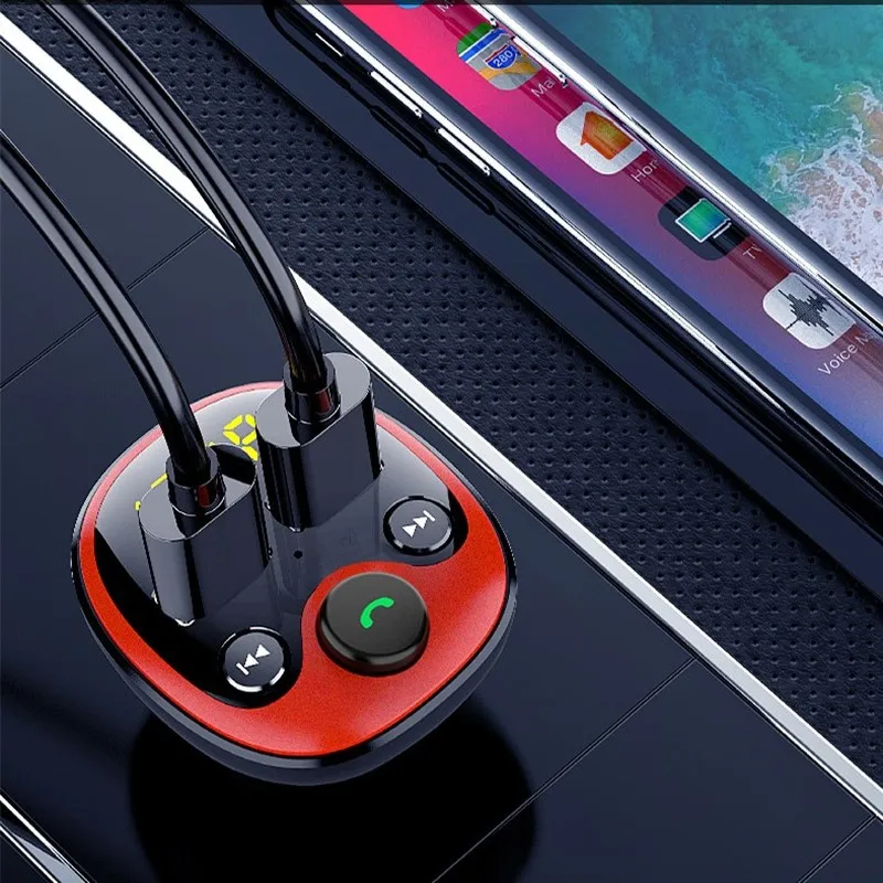 Автомобильный комплект громкой связи беспроводной Bluetooth FM передатчик ЖК дисплей
