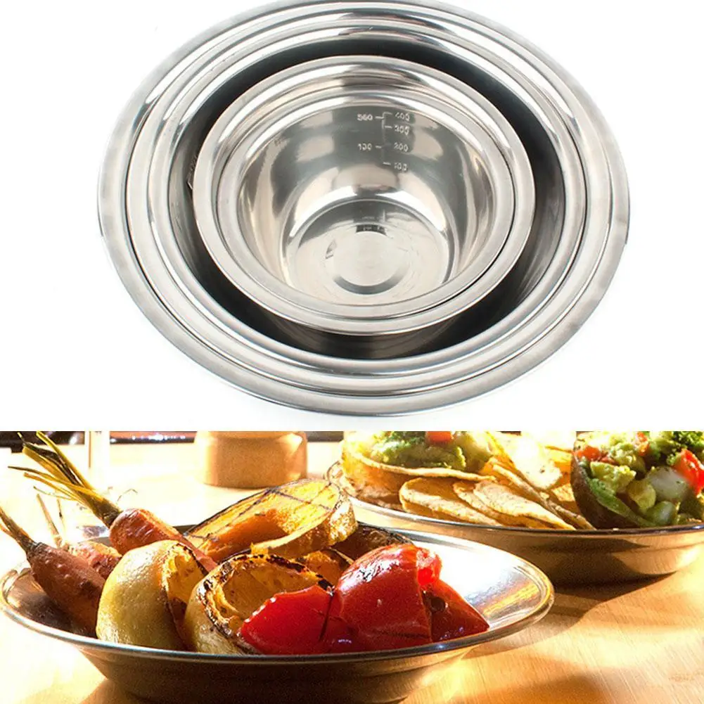 

Portable Steel Outdoor Camping Tableware Cookware 5-piece Soup Bowl Vegetable Bowl And Z4Z8
