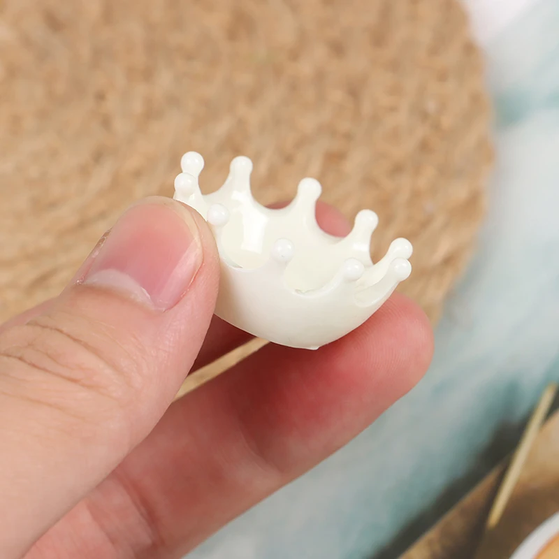 

Dollhouse Miniature Kitchen Toys Water Drop Crown Dishes Plate Tableware Dolls House Furniture Miniatures Accessories