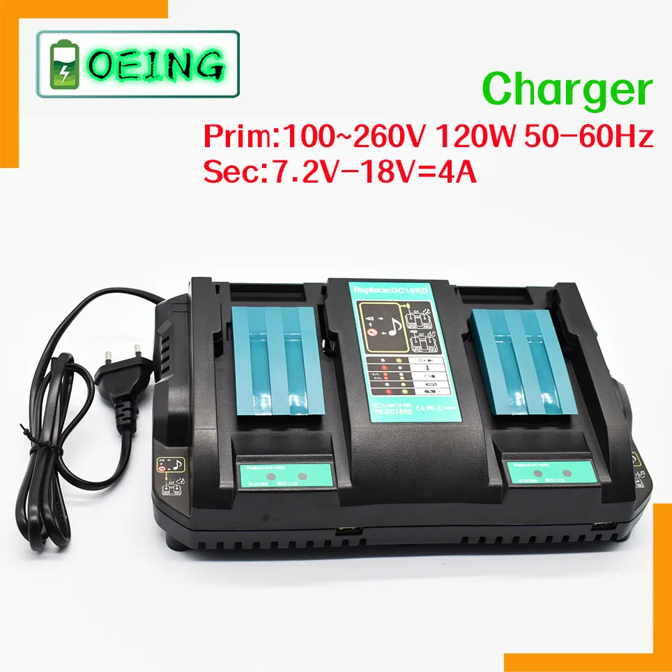 

Новейший инструмент с двумя USB-портами и быстрой выходной мощностью, аккумулятор для Makita, зарядное устройство для Makita 14,4 в 18 в BL1415 BL1430 BL1830 BL1440