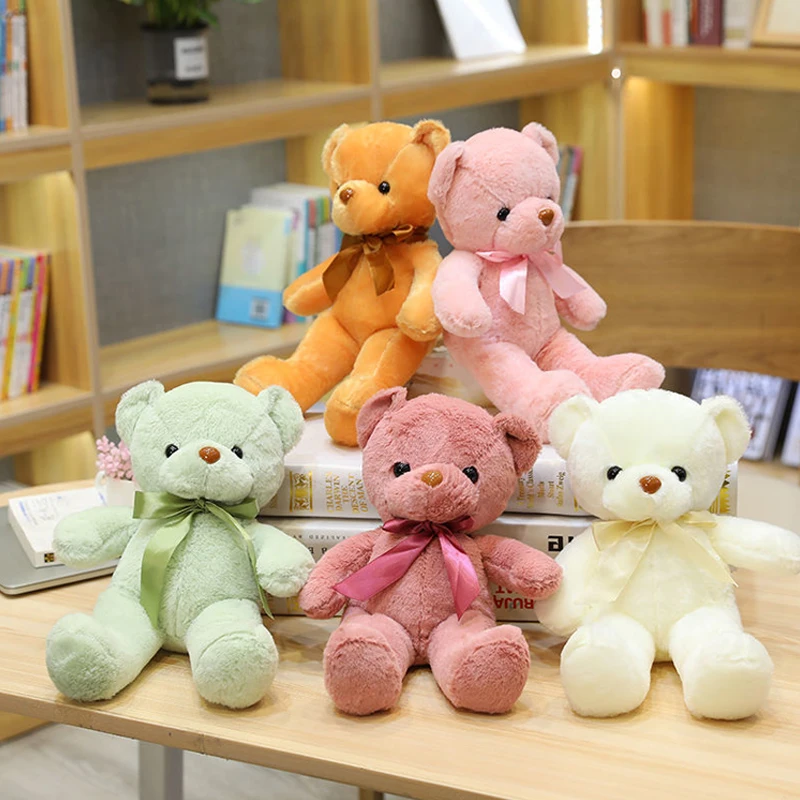 Плюшевые игрушки 30 см мишка тедди милая кукла мягкая хлопковая набивная подушка