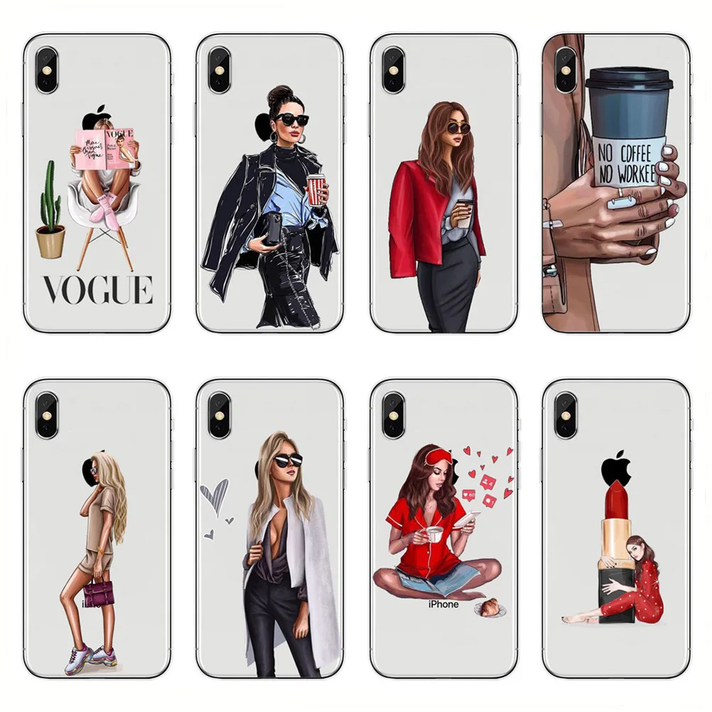 Модный мягкий чехол из ТПУ для iPhone X 10 XS MAX XR 8 7 6 6s Plus силиконовый прозрачный