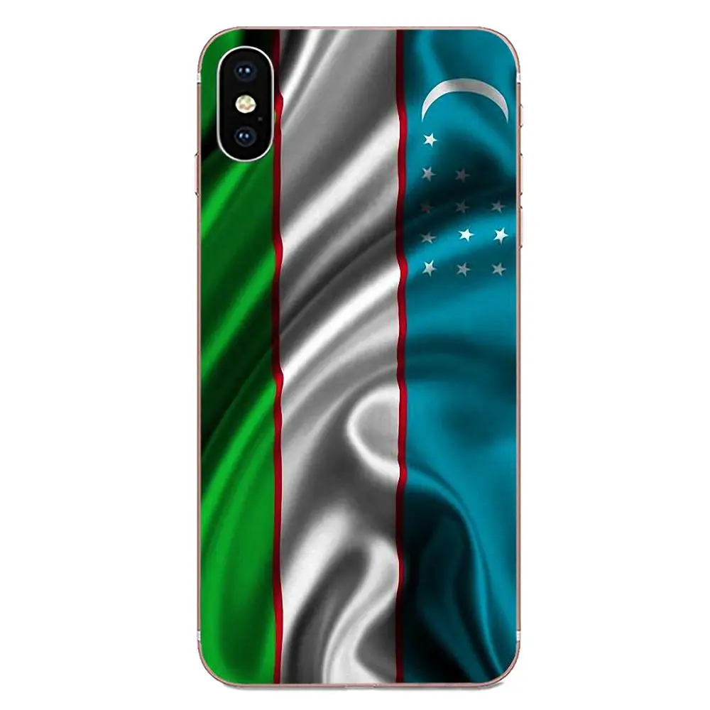 Для Apple iPhone 11 Pro X XS Max XR 4 4S 5 5C 5S SE 6 S 7 8 Plus TPU мобильный Mefans флаг Узбекистана баннер |
