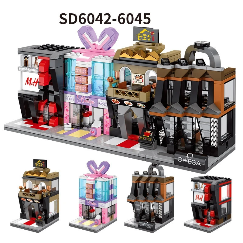 Креативный 3D Мини архитектурная модель уличный вид детская игрушка Подарки