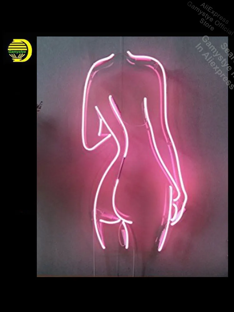 

Neon Sign Sexy Back Nude Lady Girl neon Light Sign Beer Bar Pub Sign Neon Bulbs Decorative Windows Garage Wall Sign Lighted Sign