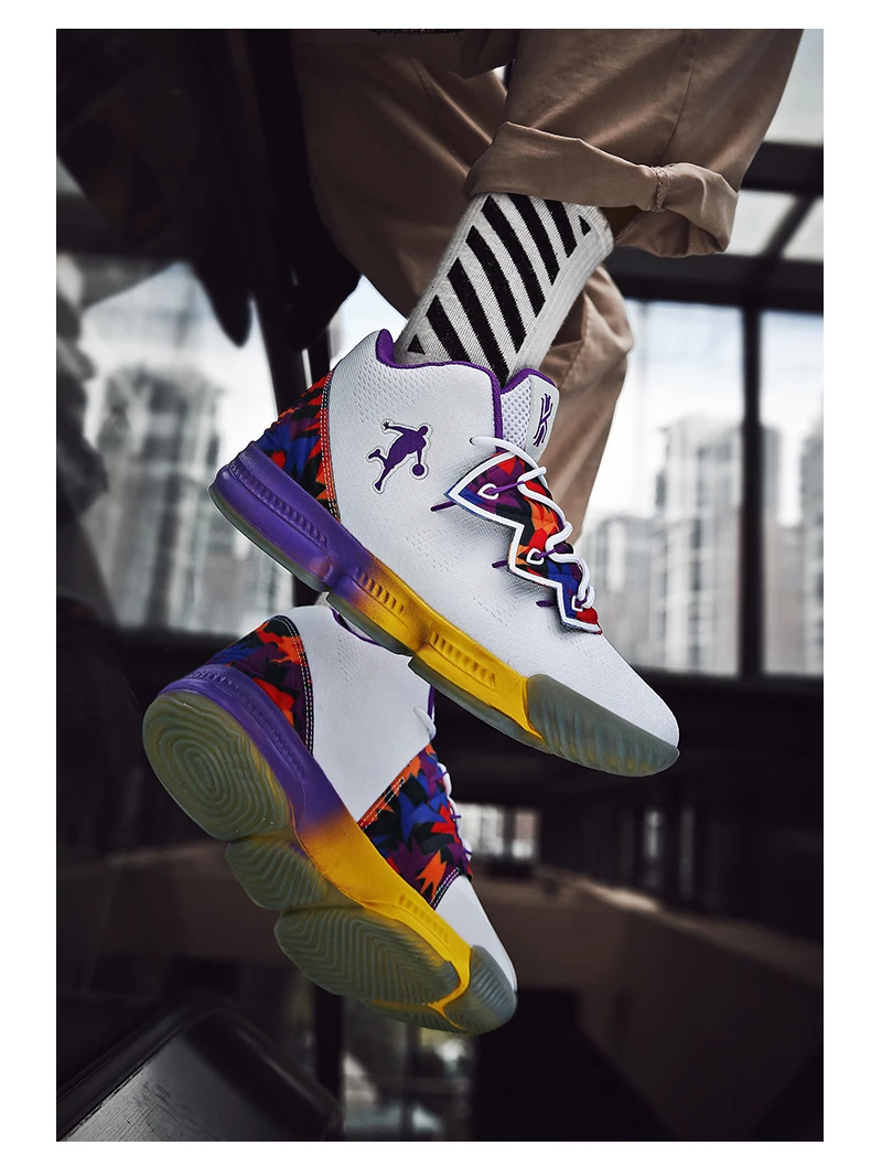 Men Jordan Basketball Shoes Cushioning Men's Basketball Sneakers Lebron Basketball Shoes Breathable Outdoor Combat Boots