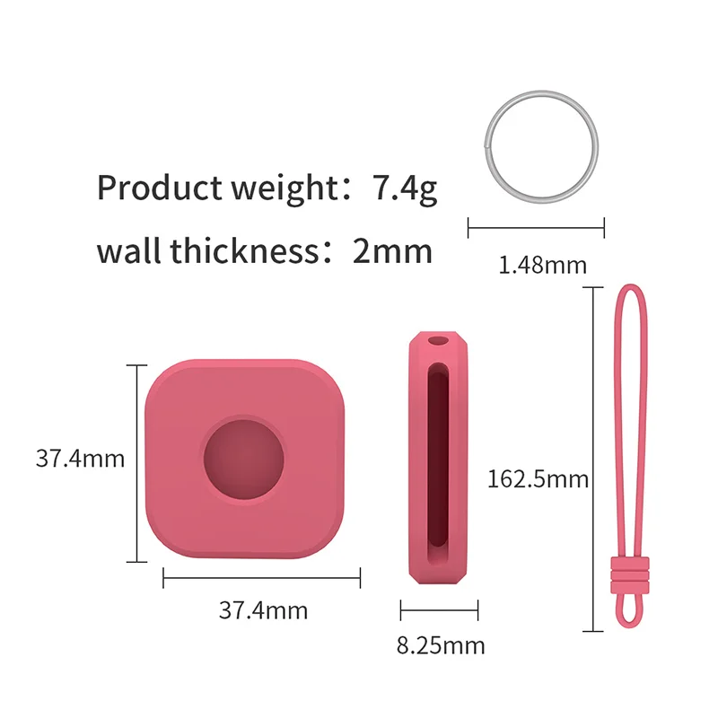 

Silicone Protector Shell Suitable For Apple Airtags Locator Silicone Protective Cover Sports Soft Plastic Case Anti-lost Device