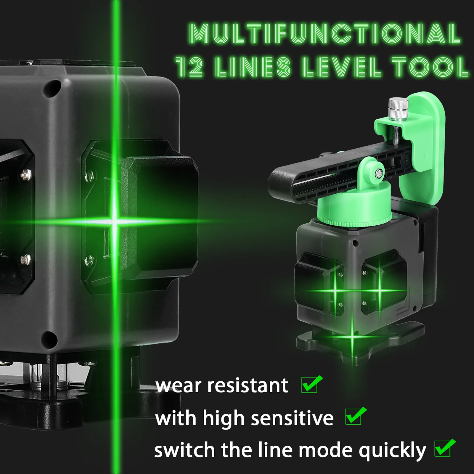 Миниатюрный лазерный уровень 12 линий 3 ° самонивелирующийся аппарат с