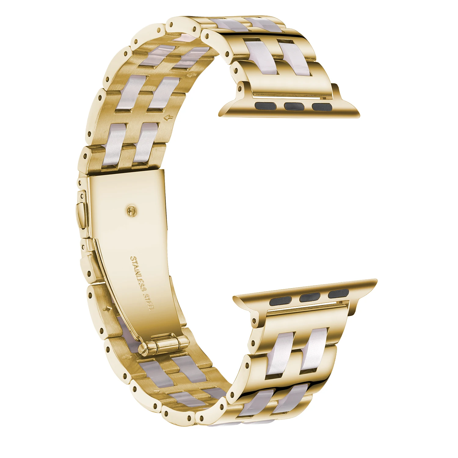 

Resin Bracelet For Apple Watch Series 6 SE 5 4 Band 44/40mm strap for iwatch band 38mm 42mm Series 3 2 Stainless Steel Watchband