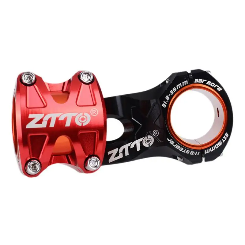 MTB 50mm Stem ultralight -0 Degree CNC 35mm 31.8mm Handlebar Bicycle 28.6mm Steerer Mountain Road Bike Parts Racing Cycl | Спорт и