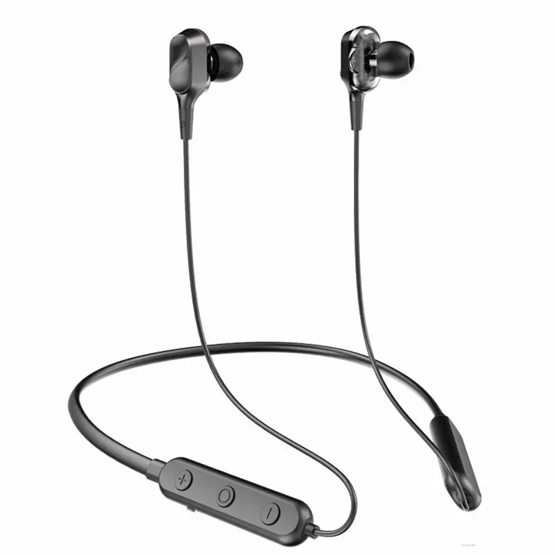 

Wireless Bluetooth Sport Headphone Neck Hanging 9D Stereo Bass Noise Reduction Headset
