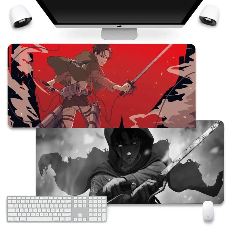 

attack on titan Customized laptop Gaming mouse pad Mouse Pad Company XL Large Keyboard PC Desk Mat Takuo Anti-Slip Comfort Pad