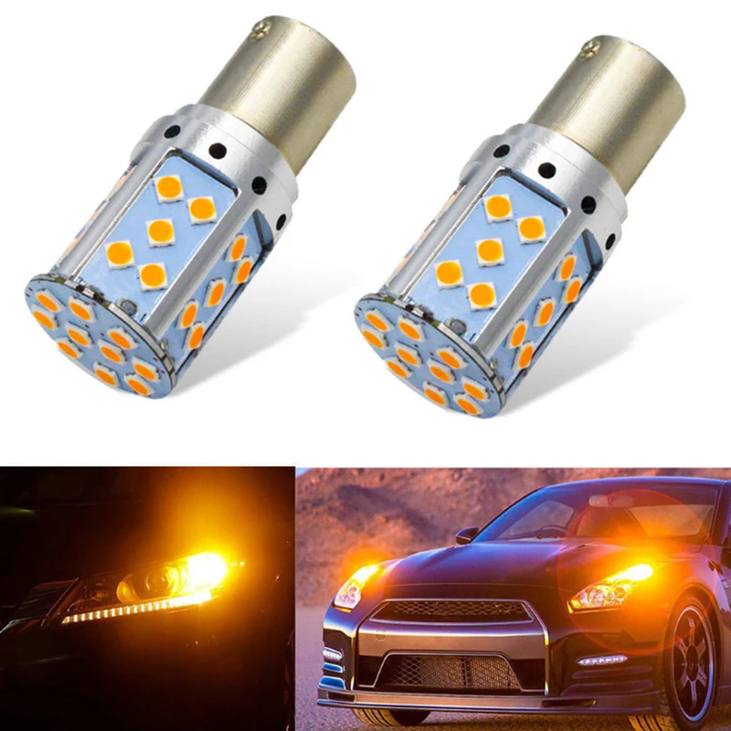 1156 1157 P21W BA15S PY21W BAU15S 7440 7443 3030 35 SMD ошибок светодиодный Canbus автомобиля поворотными лампами, 12-24V DC нет Hyper флэш-памяти
