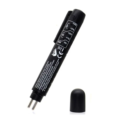Авто тестер тормозной жидкости тестер с TPMS 2в1 проверка качества жидкости 5LED индикатор для DOT3/DOT4 тестирование автомобильной мини-ручки - Цвет: without tpms
