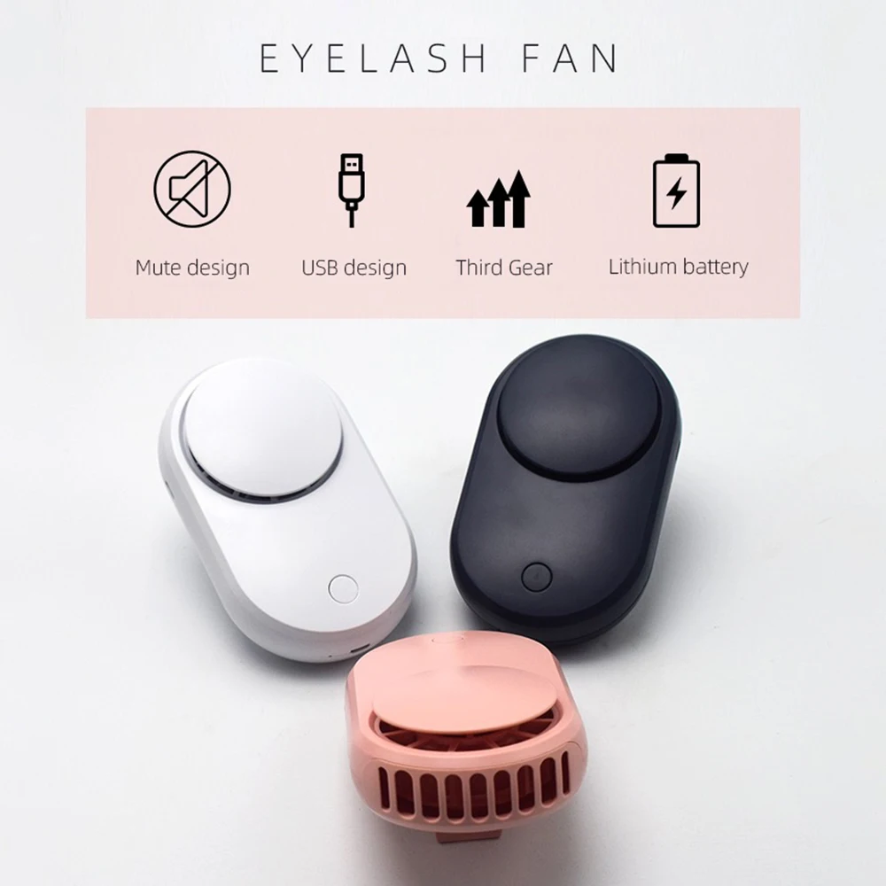 Мини-вентилятор для ресниц с USB-портом охлаждающий вентилятор наращивания клеем