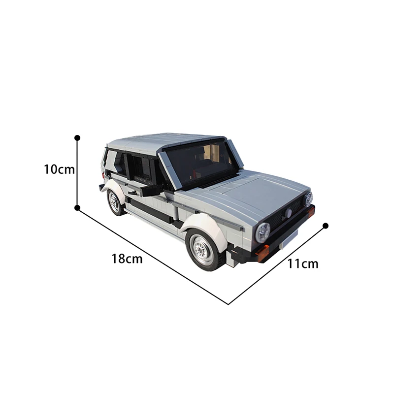 

MOC Volkswagened Golf Mk1 Car Model Building Blocks Bricks Simulation Racing MOC-20814 DIY Toys Educational Xmas Gift For Kids