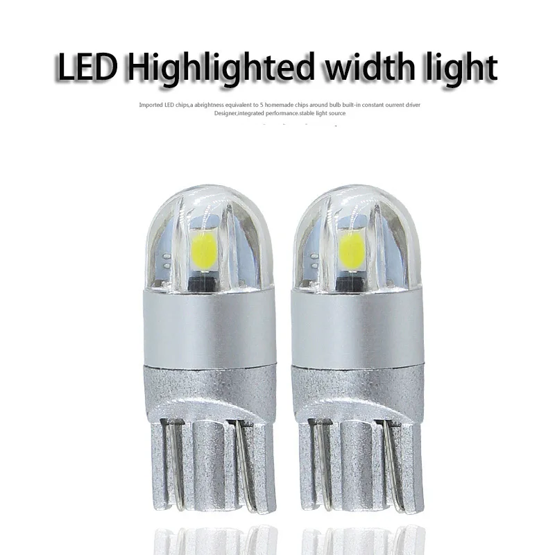 4 шт. W5W Автомобильная светодиодная лампа T10 3030 2SMD автомобисветильник 168 194 Для