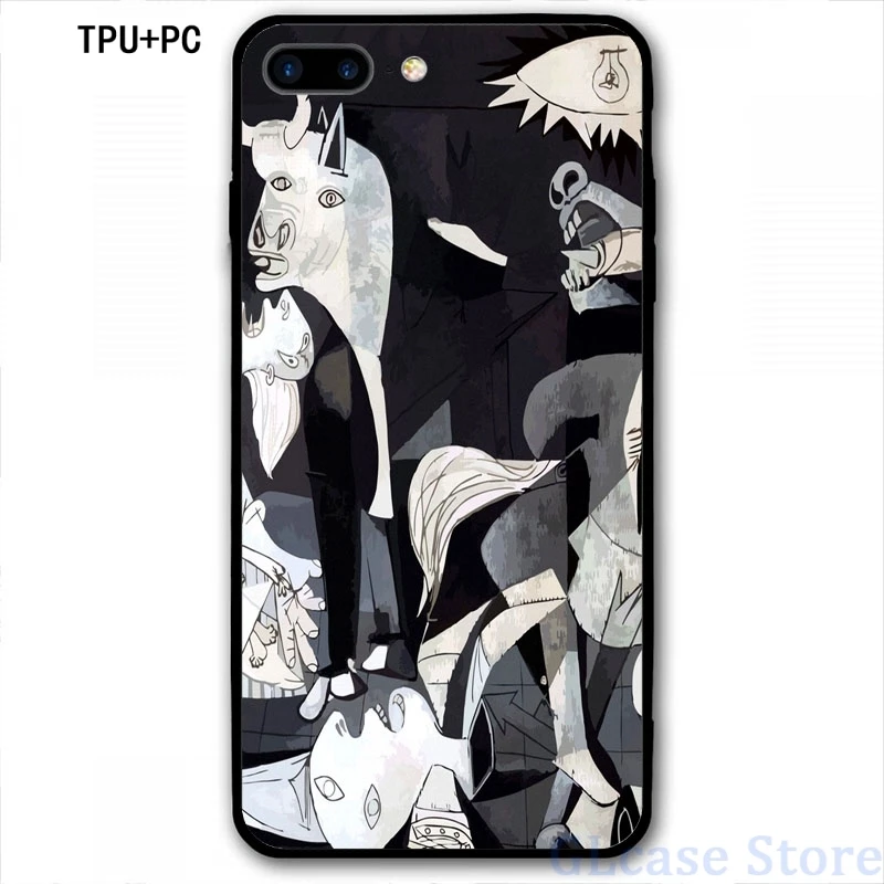 Pablo Picasso Guernica Phone Case For iPhone 12 Pro 11 X XR XS Max 8 7 6 6s Plus 5s Soft TPU Glass Back Cover | Мобильные телефоны