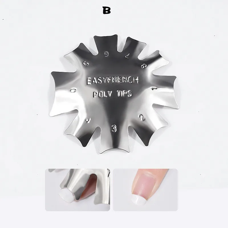 Nail Manicure Edge Trimmer Nail Cutter Clipper Styling Tools Nail Gel Easy French Smile Line Nail Acrylic Tools 3 Sizes