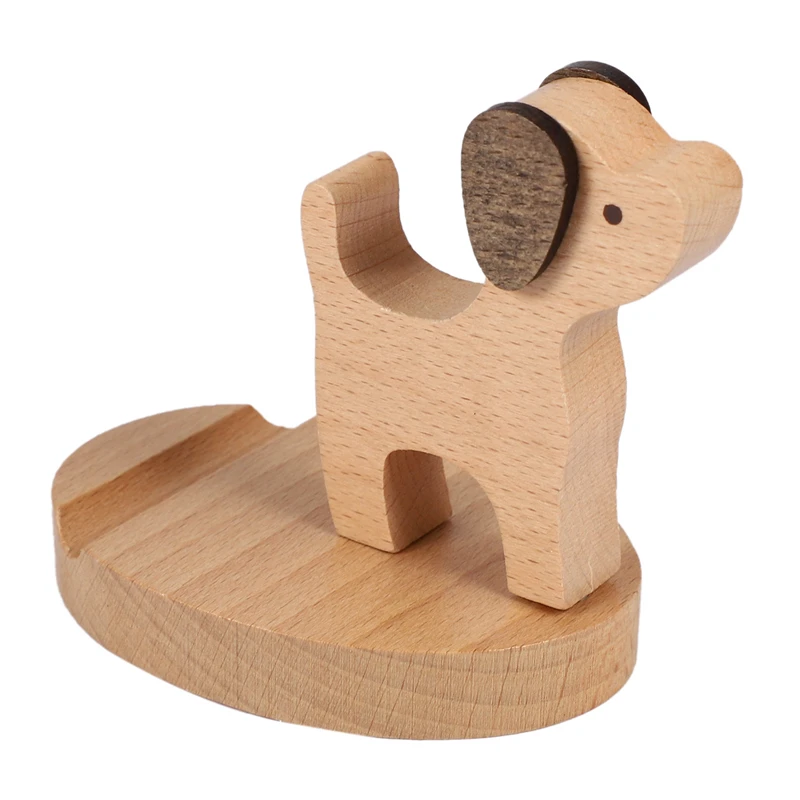 Креативные подарки портативный деревянный держатель для мобильного телефона