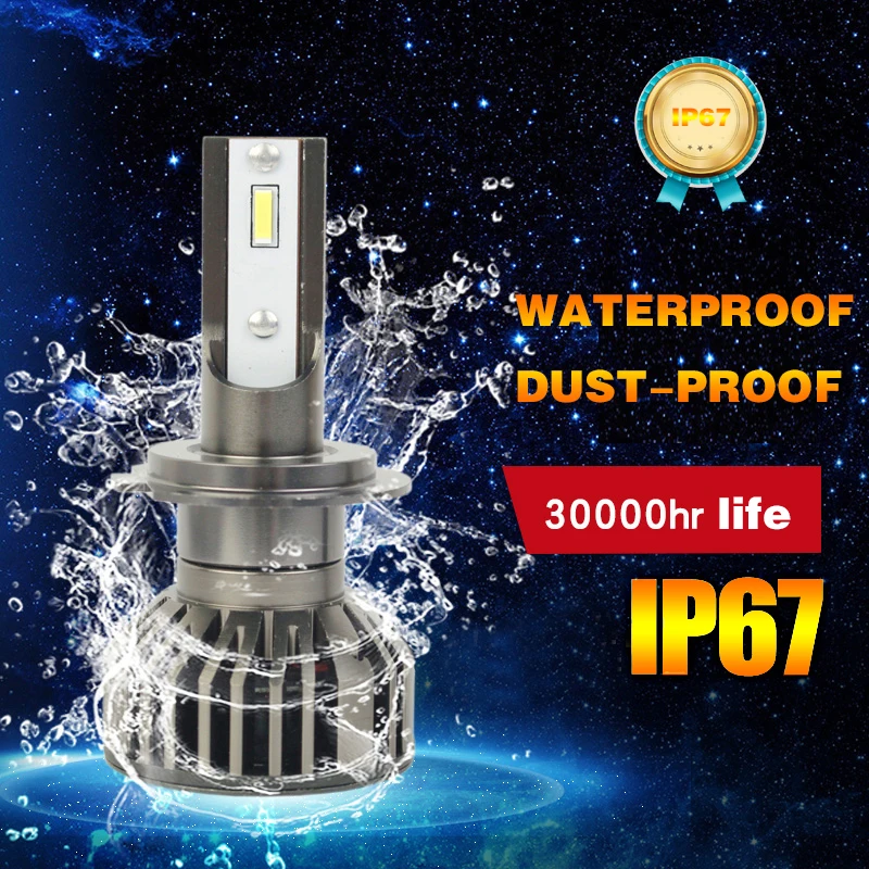 Фонарь светодиодный 2020 дюйма F2 H7 H4 HB4 HB3 Turbo H11 LED Canbus Lampada 12V 6000K 9007 9004 оптовая продажа