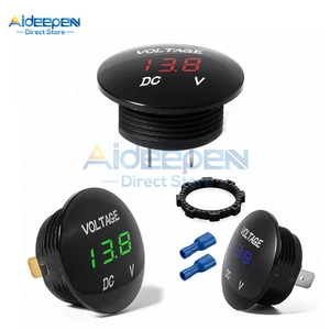 Постоянный ток 5 в-48 в водонепроницаемый светодиодный дисплей Цифровой вольтметр автомобильный мотоцикл измеритель напряжения тестер напряжения для автомобильного аккумулятора 12 В 24 в 36 В