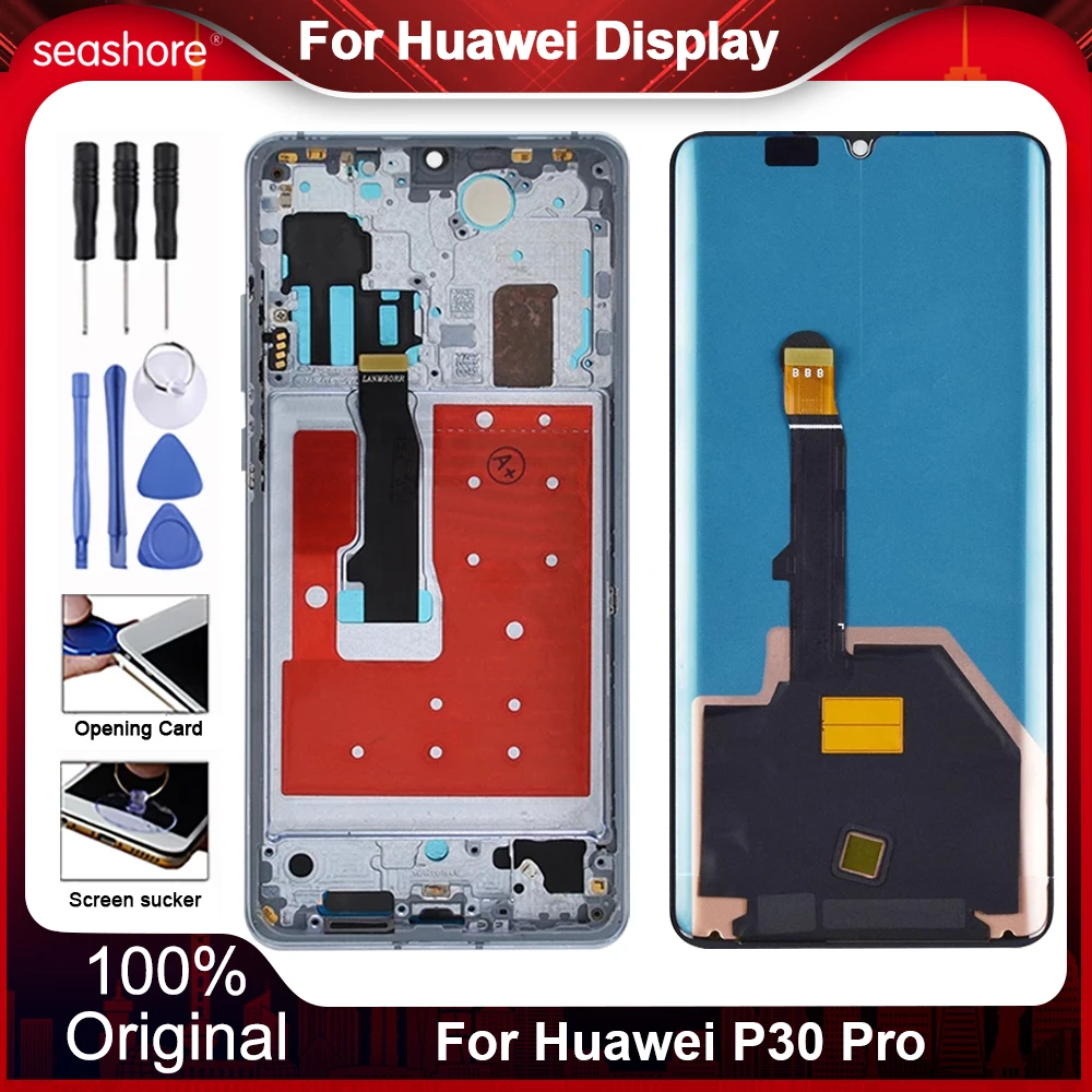 

Оригинальный дисплей для Huawei P30 Pro, дисплей с сенсорным экраном для Huawei P30 Pro, ЖК-дисплей с дигитайзером, запасные части для телефона, L09