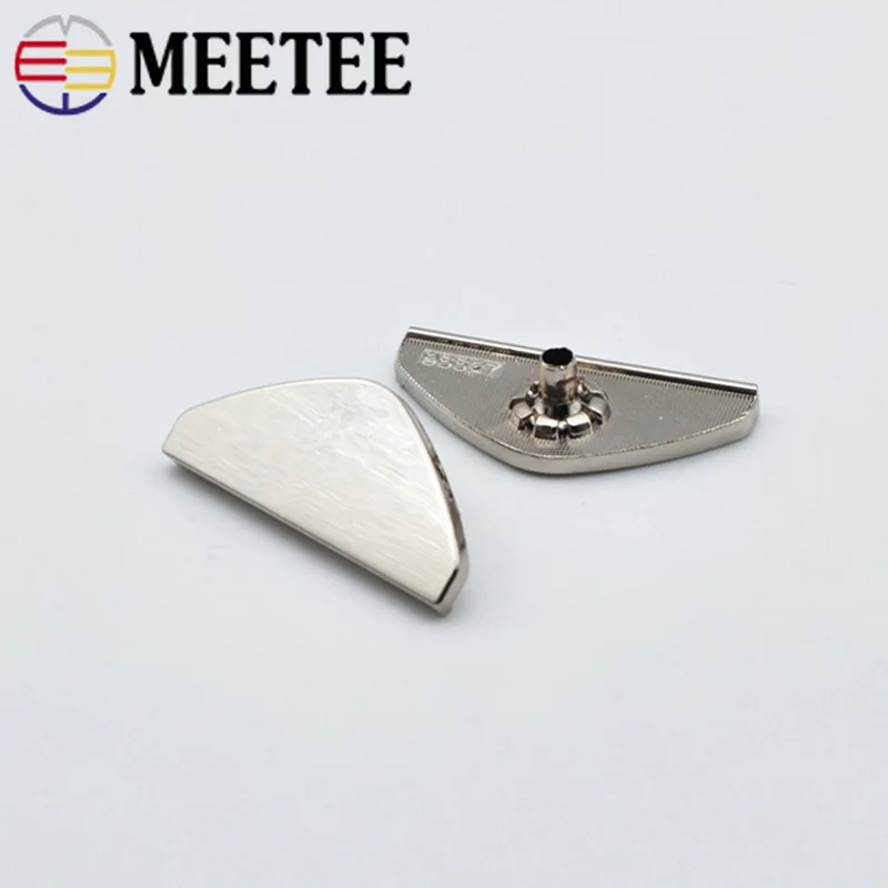Meetee, 10 комплектов, модное пуховое пальто с металлическими кнопками, декоративное шитье, верхняя одежда, пальто с застежками, застежка-шпилька, KY647
