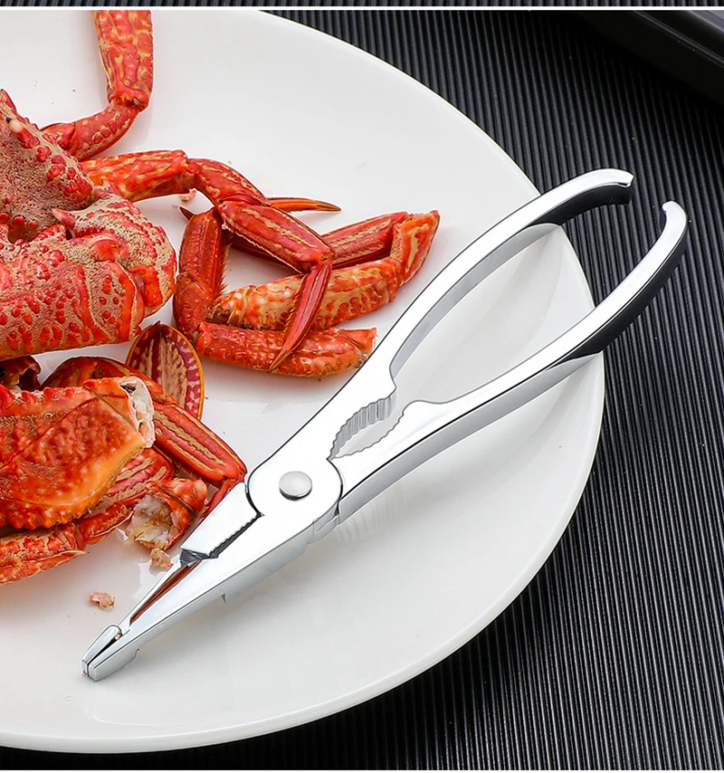 Stainless Steel Crab Tool Set Peel Shrimp Lobster Clamp Pliers Clip Pick Seafood Tools | Дом и сад
