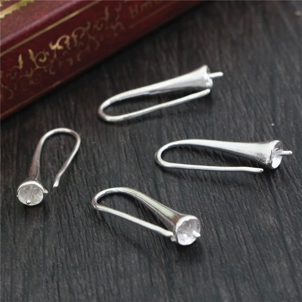 10 шт. (5 пар) 21x8 мм яркие серебряные золотые для ушей цветные крючки серьги провода