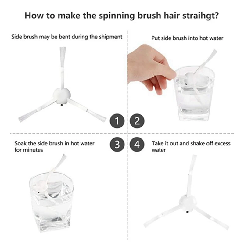 

Side Roller HEPA Filter Main Brush Mop Kit for XIAOMI MIJIA 1C 1T STYTJ01ZHM and STYTJ02ZHM Vacuum Cleaner Parts