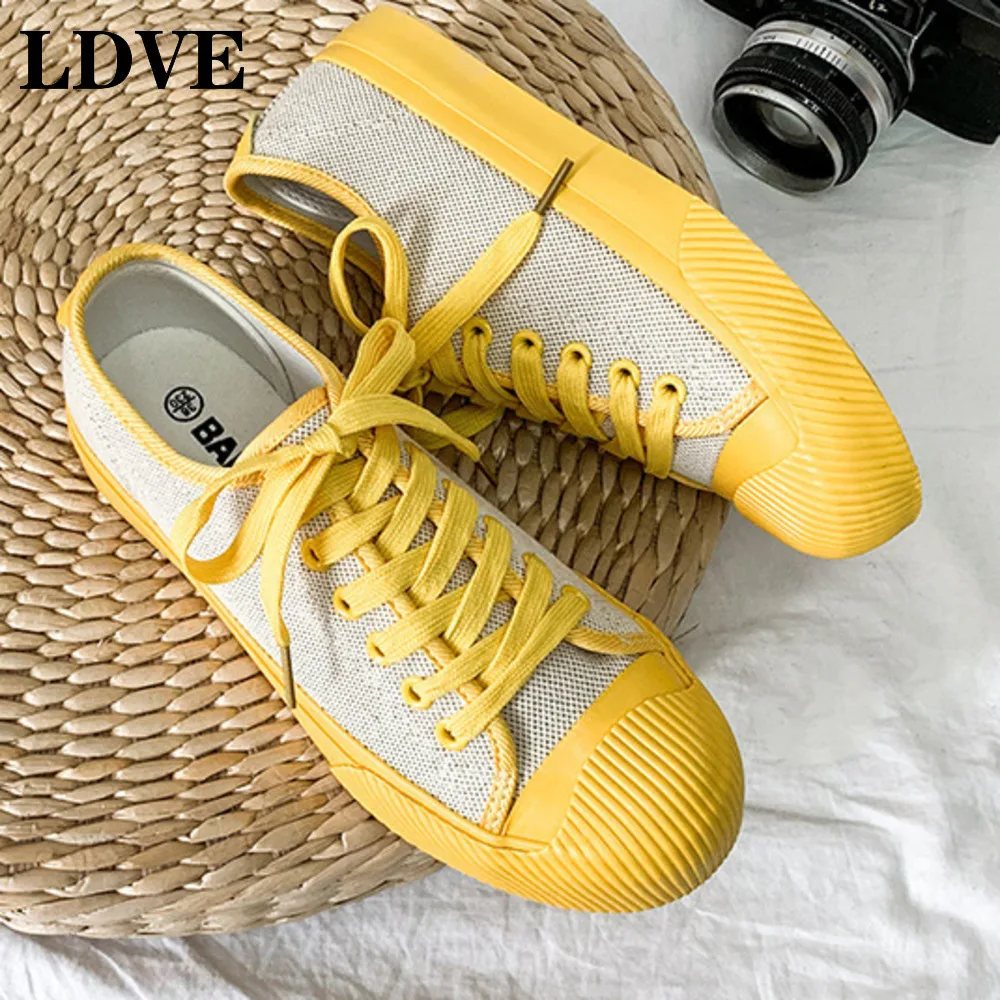 Желтая парусиновая обувь для девочек оранжевые кроссовки сезон лето 2019 года