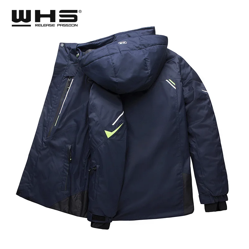 WHS Winter Men Ski Sport Jacket Waterproof Windproot Fashion Keep Warm Snow Cotton Double ski New | Спорт и развлечения