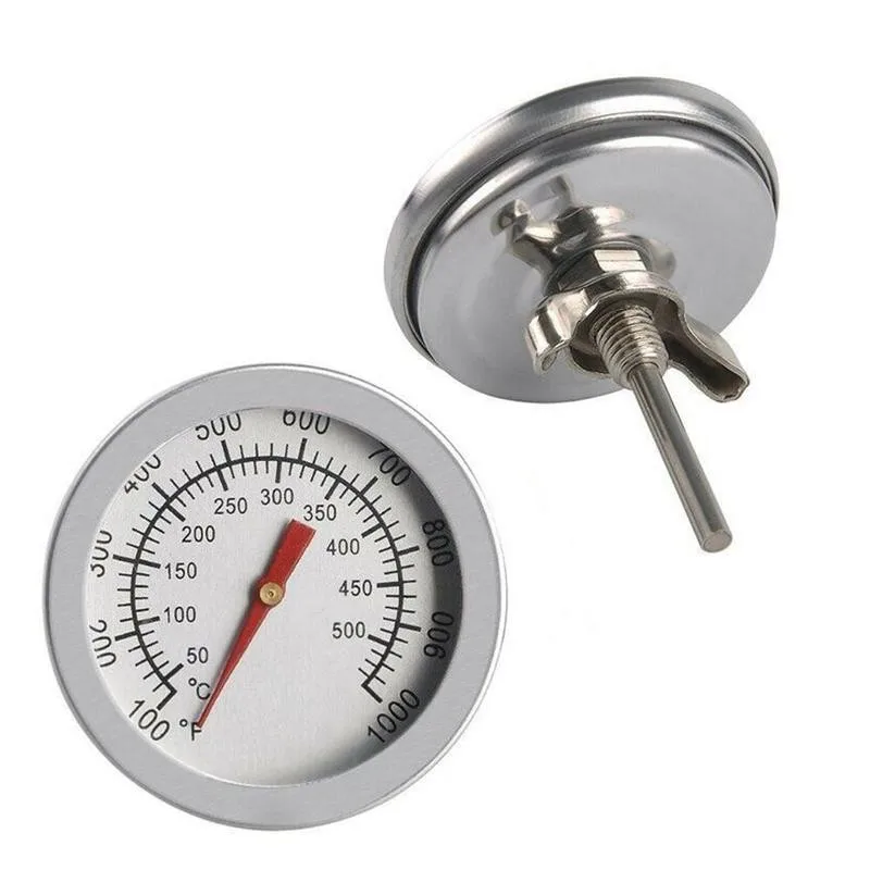 

Barbecue Grill Thermometer Pit BBQ Oven Thermometer Firewood 500 Pit Wood Smoker Celsius 50~500 Degree Temperature Gauge X5N5