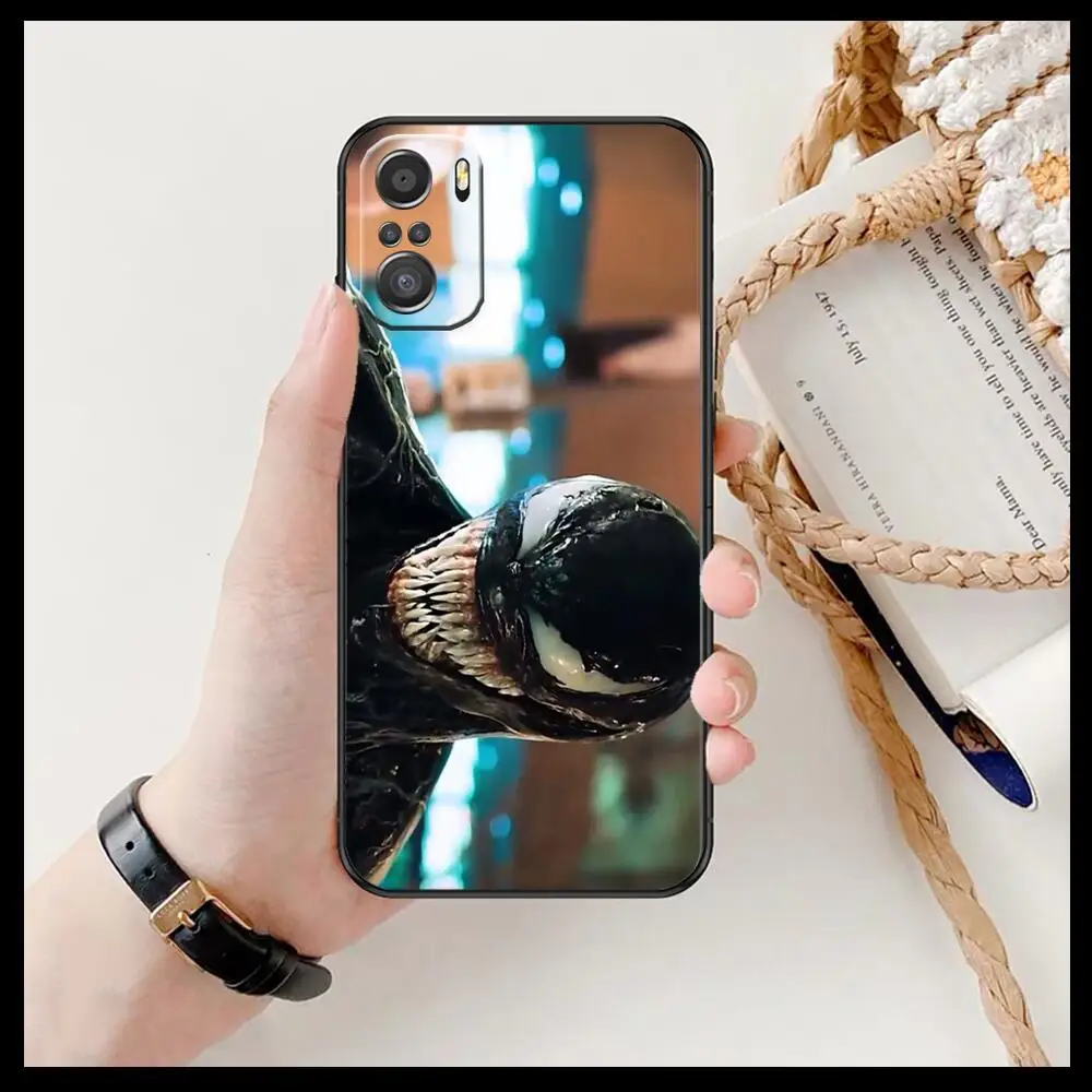 Фото Чехол для телефона Venom HD Marvel для xiaomi redmi 11 Lite pro Ultra 10 9 8 MIX 4 FOLD 10T, Черный силиконовый чехол №3