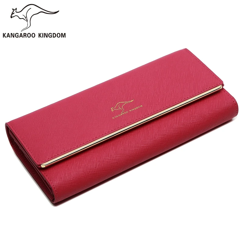 Женский кошелек-кенгуру из спилка кошелек с длинной застежкой и отделением для