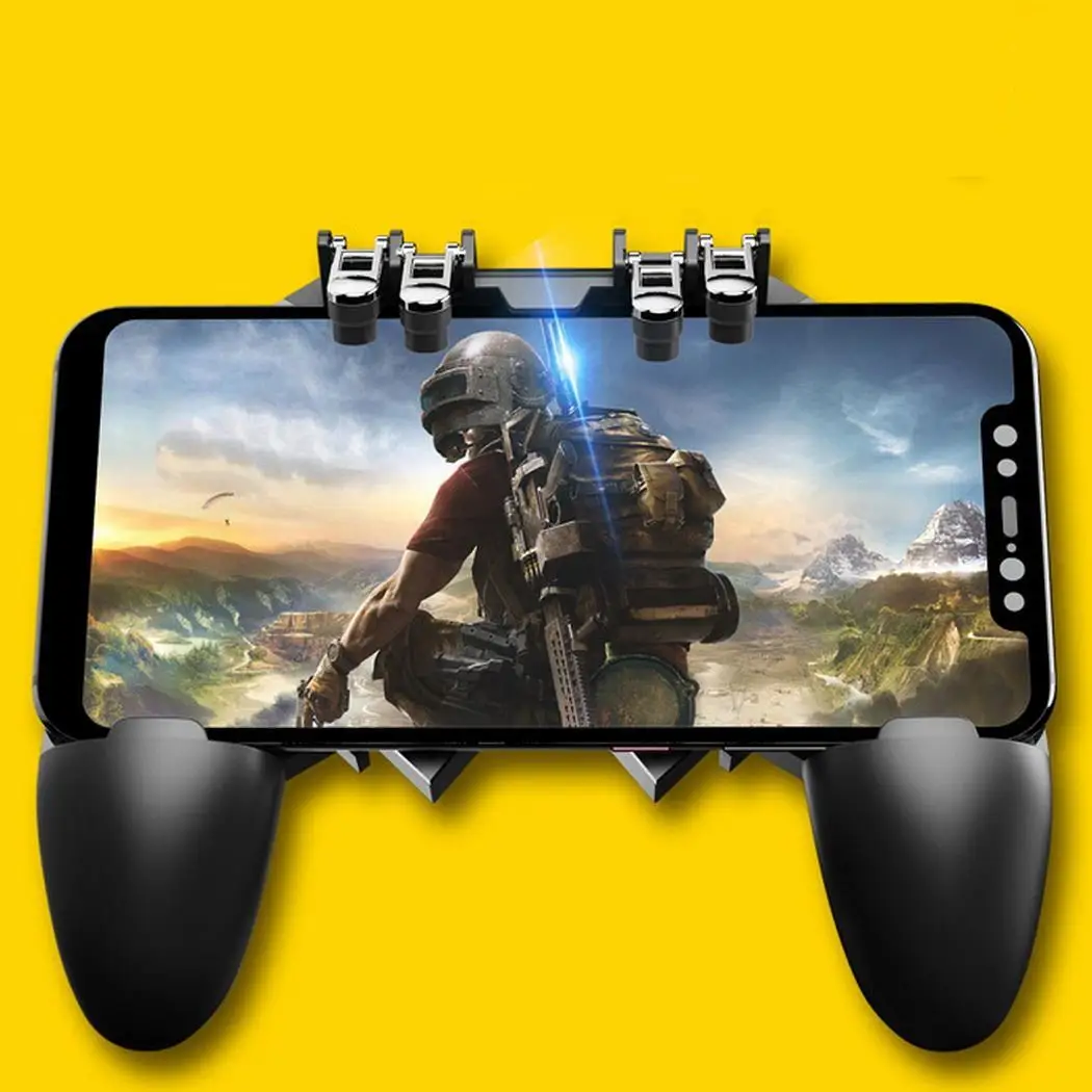 Шесть пальцев мобильный игровой контроллер геймпад черный триггер цель шутер