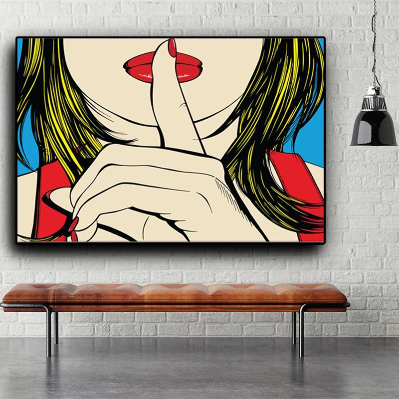 Ssshhh! Известный Дизайн Deborah Azzopardi Girl холст живопись плакат и принты Современная
