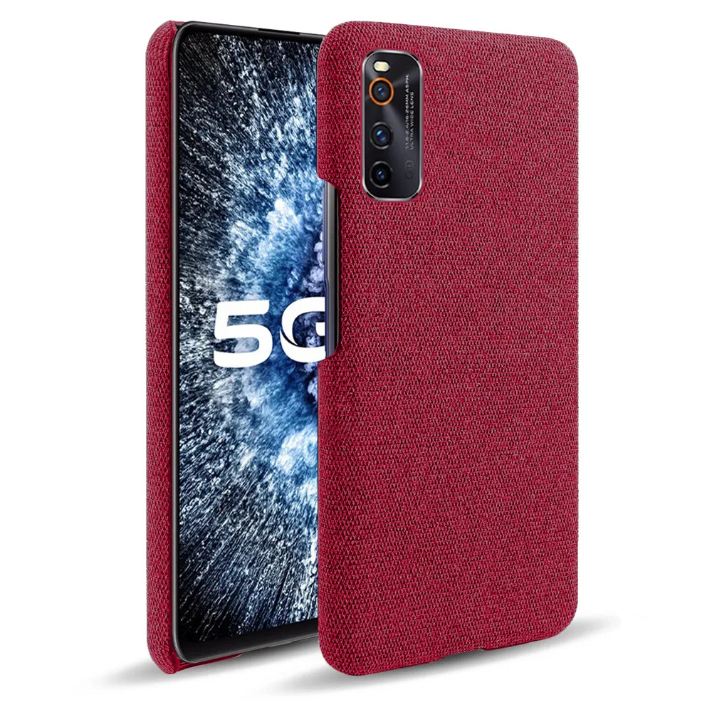 

Cloth Cases For Vivo iQOO Neo3 5G Slim Retro Cloth Hard Cover For Vivo iQOO Neo 3 V1981A 6.57" Coque Funda Capa