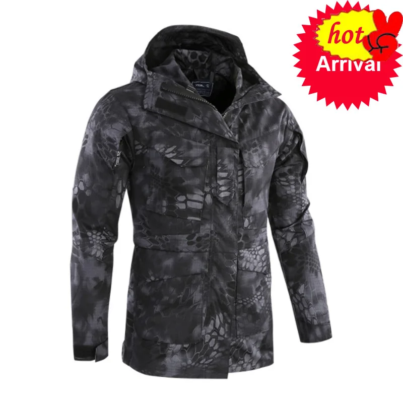 Тактическая Мужская Военная армейская куртка M65 водонепроницаемая