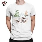 Мужские футболки для любителей кемпинга I Hate People, топы с принтом гор, природы, влюбленных, футболки, футболки