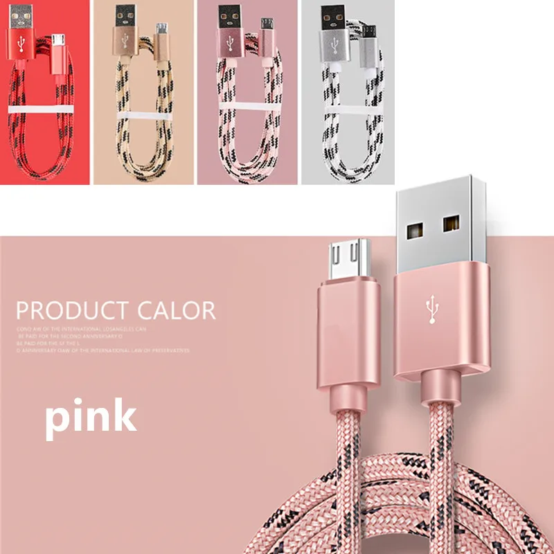 Кабель Micro Usb 1 м 2 длинный usb кабель для передачи данных адаптер Samsung Galaxy A10 M10 A6 A7 J7