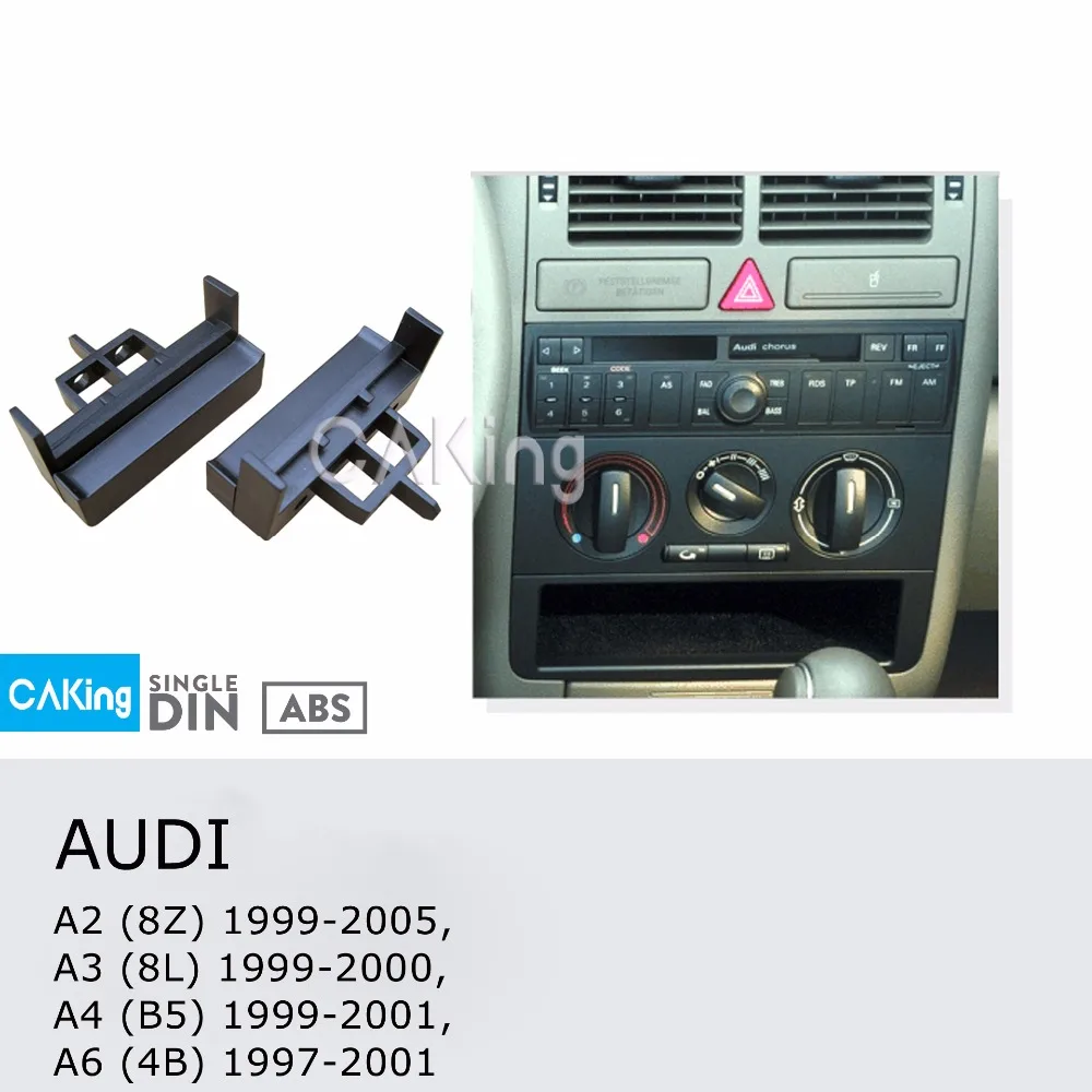 Одна Din Автомобильная панель радио для Audi A4 (B5) 1999-2001A6 (4B) 1997-2001 Dash Kit Install Facia