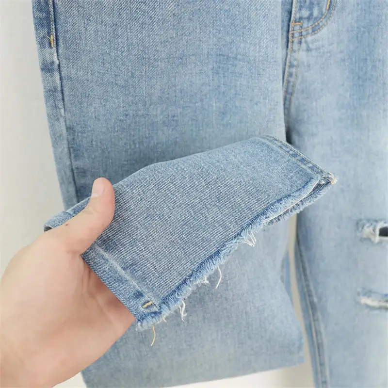 

Vintage Jeans Woman High Waist Denim Harem Pants Mujer Pantalones Loose Streetwear Hole Plus Size Trousers Mom Jeans 5XL Q3416
